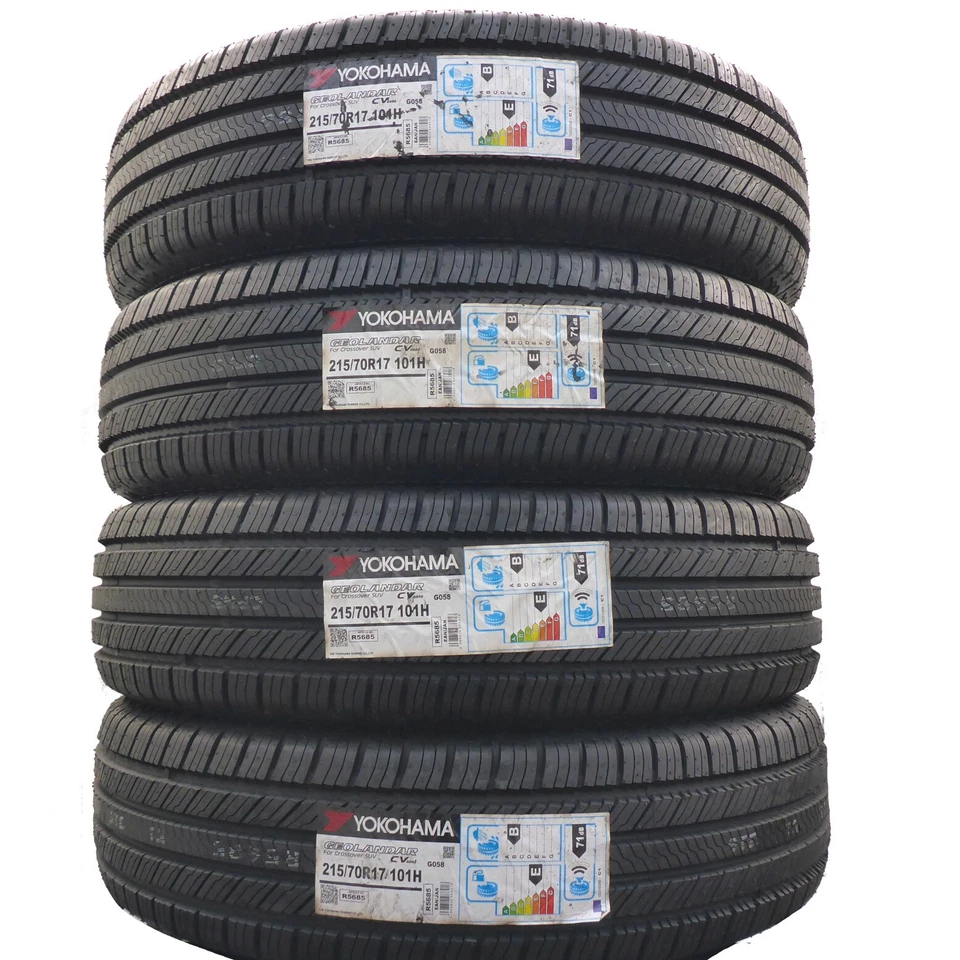 215 70 17 4x Yokohama 215/70 R17 101H Geolandar Cv Pneumatico Estivo M+S 2021 - Immagine 1 di 4