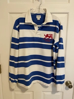 Polo de rugby pesado American Eagle vintage para hombre manga larga, talla grande Foto 1 de 4