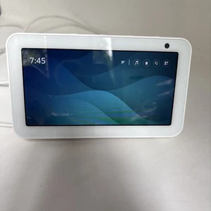 Amazon Echo Show 5 1st Gen Smart Speaker Glacier White W Alexa H23K37 Works - Picture 1 of 6