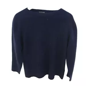 Merino Snug women's blue Possum fur Merino wool knitwear pullover Sz. L - Picture 1 of 7