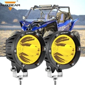 AUXBEAM 4" INCH LED Light Bar Offroad Driving Fog For Yamaha YXZ1000R ATV UTV - Picture 1 of 12