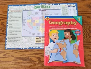 Geography Grade 4 Teacher Supplemental + 3 U.S. Map Skills Maps - Picture 1 of 24