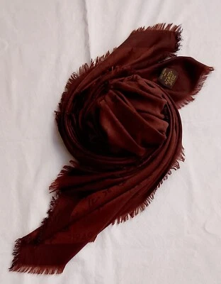 Louis Vuitton auth shall wrap stole silk and wool - Image 1 of 4