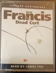 Dead Cert by Dick Francis, read by James Fox - 1995 2 x cassettes, excellent - Picture 1 of 3