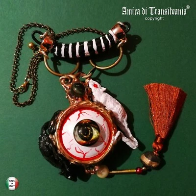 gioielli di lusso collana girocollo occhio NO oro argento diamante pietre rare - Immagine 1 di 4