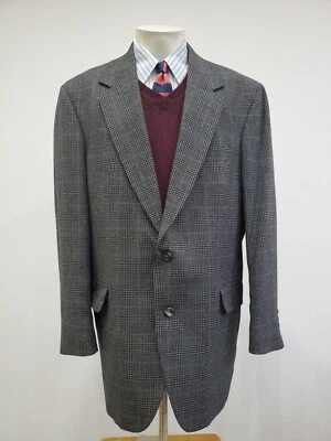 Abrigo deportivo Nordstrom para hombre 44L gris Glen a cuadros pelo camello peinado Loro Piana Foto 1 de 4