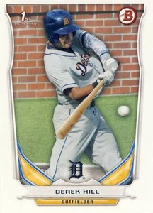 (50) Lote de tarjetas de novato Derek Hill 2014 Bowman Draft Picks #DP19 Tigers - Imagen 1 de 1