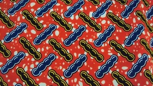 African Ankara 100% Cotton Print for Dress Making & Craft 6 Yards - Red Multi - Picture 1 of 1