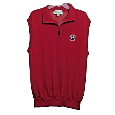 Fairway & Greene Vest Mens XLarge Red Pebble Beach Golf Links Tech Performance - Image 1 of 4