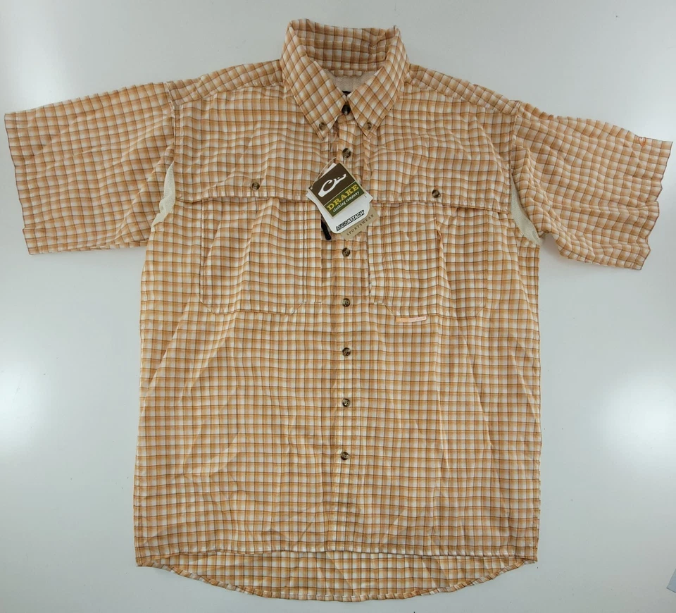 Drake Waterfowl Men's FeatherLite Plaid Wingshooter Short Sleeve Button Down