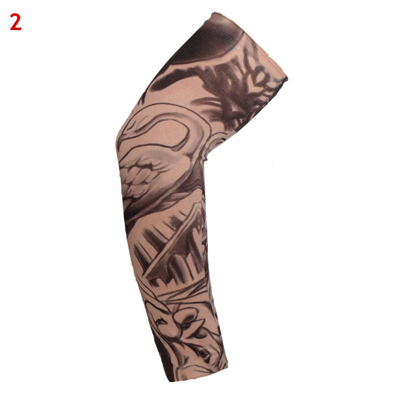 1pc Outdoor Cycling Sleeves 3D Tattoo Printed Arm Warmer UV Protection Sleeves ⇗ - Image 1 of 4