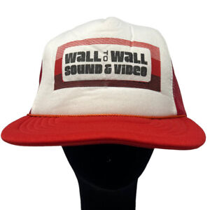 Wall to Wall Sound & Video Superstore Vintage Snapback Trucker Hat Cap Records