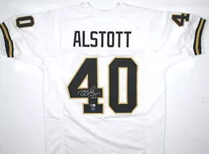 Mike Alstott Autographed White College Style Jersey-Beckett W Hologram *Silver - Picture 1 of 3