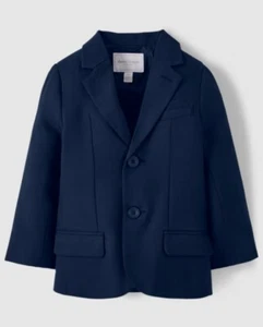 Gymboree Boys' Navy Blue Long Sleeve Twill Woven Blazer NWT 12-18 mo 2T 4T 12 - Picture 1 of 5
