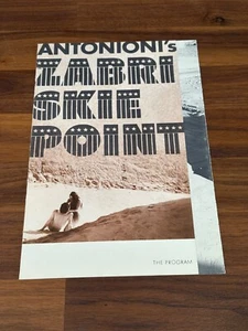 ANTONIONI'S ZABRISKIE POINT Vintage & Original MOVIE PROGRAM 6.5" x 10" - Picture 1 of 4