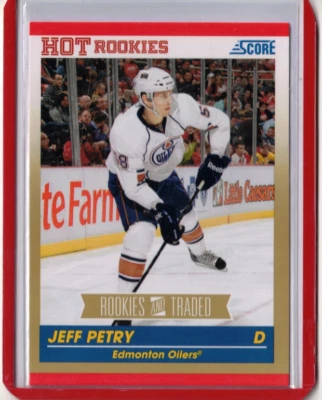 JEFF PETRY 10/11 Score Rookies & Traded #658 GOLD SP Rookie Red Wings Oilers - Image 1 of 2