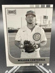2021 Topps Archives SNAPSHOTS WILLSON CONTRERAS BLACK & WHITE CHICAGO CUBS #23 - Bild 1 von 1