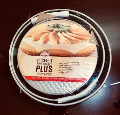 Wilton Springform Pans 3 Piece Set 8" 9" & 10" - Image 1 of 3