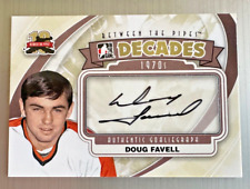 Doug Favell Between The Pipes Decades 1970's Authentic Goaliegraph Auto No. A-DF