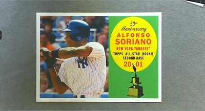 2008 Topps 50th Anniversary All Rookie Team #13 Alfonso Soriano Yankees - Image 1 of 2