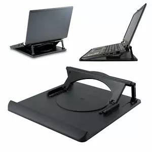 Laptop Table Stand Desk Tray Cooling Holder Adjustable 360° Rotation Swivel Base - Picture 1 of 1