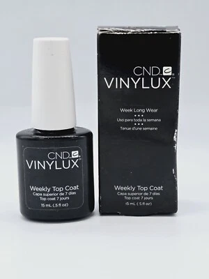 CND Vinilo Esmalte Semanal - ABRIGO SUPERIOR DE LARGA DURACIÓN - 0,5 ml / 15 ml NUEVO CEPILLO  Foto 1 de 2