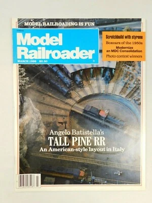 Model Railroader Trains Pacific Railway Tenshodo Roco MAR 1986 Vintage Magazine - Image 1 of 4