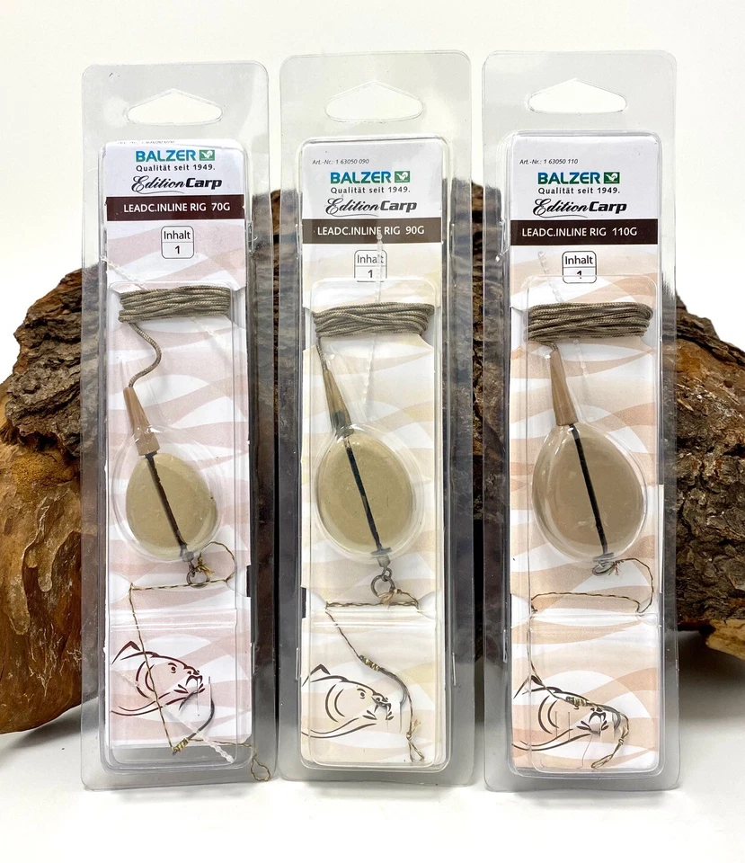 Balzer Leadcore Inline Rig 70g 90g 110g Fertigmontage Karpfenangeln Carp NEW OVP - Bild 1 von 1