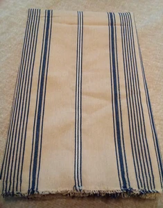 Tessuto per arredamento casa a righe blu navy/marrone, 2 iarde - Foto 1 di 3