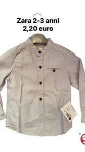 Camicia manica lunga bimbo Zara 2-3 anni collo coreana - Foto 1 di 1
