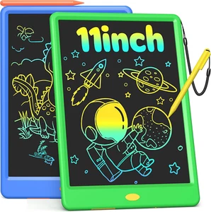 2 Pack 11 Inch LCD Writing Tablet Doodle Board, Colorful Electronic Drawing Pads - Picture 1 of 12
