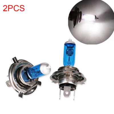 1 Pair H4 12V 60/55W 5000K Halogen Car Lights Bulbs White Light Xenon Headlights - Image 1 of 4