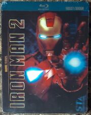 NEW Iron Man 2 Blu-ray + DVD 3-Disc Set Numbered Lenticular Steelbook MetalPak