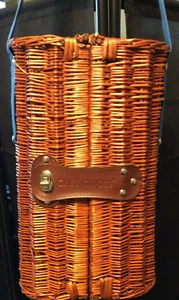 Grey Goose Wicker Bottle Basket with Glasses Stir Sticks Carry Handle NO VODKA - Picture 1 of 4