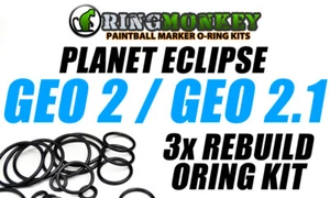 Planet Eclipse GEO 2 / GEO 2.1 Oring Kit - 3x REBUILD O-RINGS - Picture 1 of 1