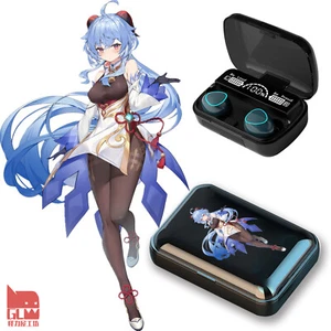 Genshin Impact Ganyu Anime Wireless Bluetooth Headset Earphones Gift - Photo 1 sur 7