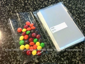 500 - 4x6 (O) Clear Flat Cello Cellophane Poly Bags for Bakery Cake Cookie Soap - Picture 1 of 2