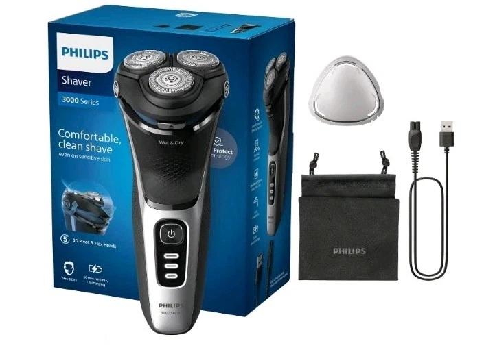 Philips rasoio elettrico serie 3000 (S3241/12) Rasoio elettrico Wet & Dry Grigio - Immagine 1 di 3