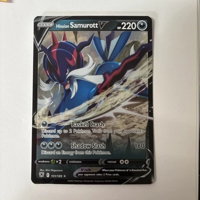 Hisuian Samurott v 101/189 Swsh10: Astral Radiance Holo - Image 1 of 2