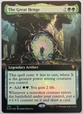 MTG Magic The Gathering: The Great Henge Extended | Throne of Eldraine Foil NM - Image 1 of 2