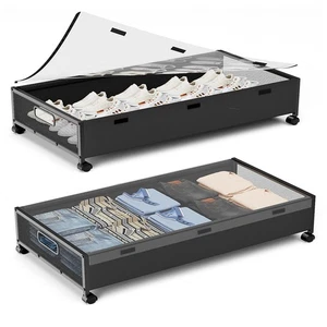 Under Bed Storage Containers with Wheels, 80L Extra-large Underbed Shoe Stora... - Bild 1 von 8