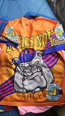 Boixos Nois FC Barcelona Ultras 90s Size Large Vintage SPAIN Messi - Image 1 of 3
