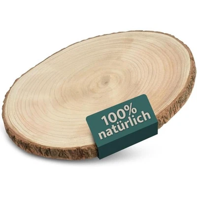 Dekobrett Baumscheibe Holz Holzbrett Brett Tablett Tischdeko Holzscheibe 38-44 - Bild 1 von 4