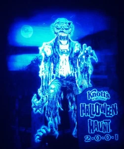 Vtg Knotts Scary Farm T Shirt 2001 Y2K Knotts Berry Farm Halloween Haunt 2XL NWT - Picture 1 of 12