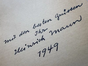 Heinrich Mann signiert Buch Der Atem Original Unterschrift Autograph Signed - Picture 1 of 16