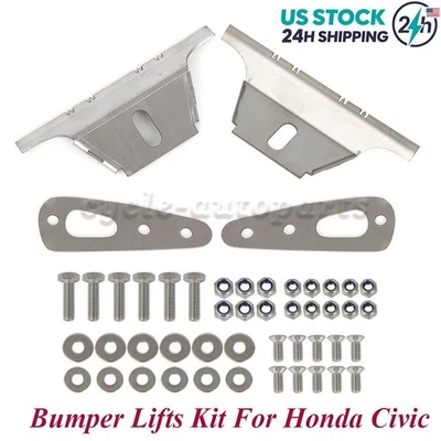 Stainless Bumper Lift Kit for 1988-2000 Honda Civic Hatch EK EG CRX W/ Hardware - Imagem 1 de 4