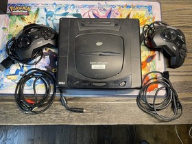 Sega Saturn Console Bundle W/ 2 Controllers, AV Cable & Power Cord