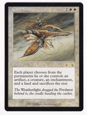 Magic The Gathering Exodus Cataclysm #3/143 MTG TCG CCG (FADED BACK) - Image 1 of 2