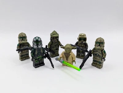 Lego Star Wars Kashyyyk Clone Troopers Commander Gree ARF Scout Trooper Yoda