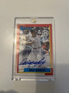 2025 Topps Series 1 - 1990 Topps Baseball Autograph Dale Murphy Atlanta Braves - Bild 1 von 2